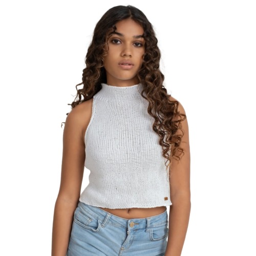 KNITTED RIBBED TOP